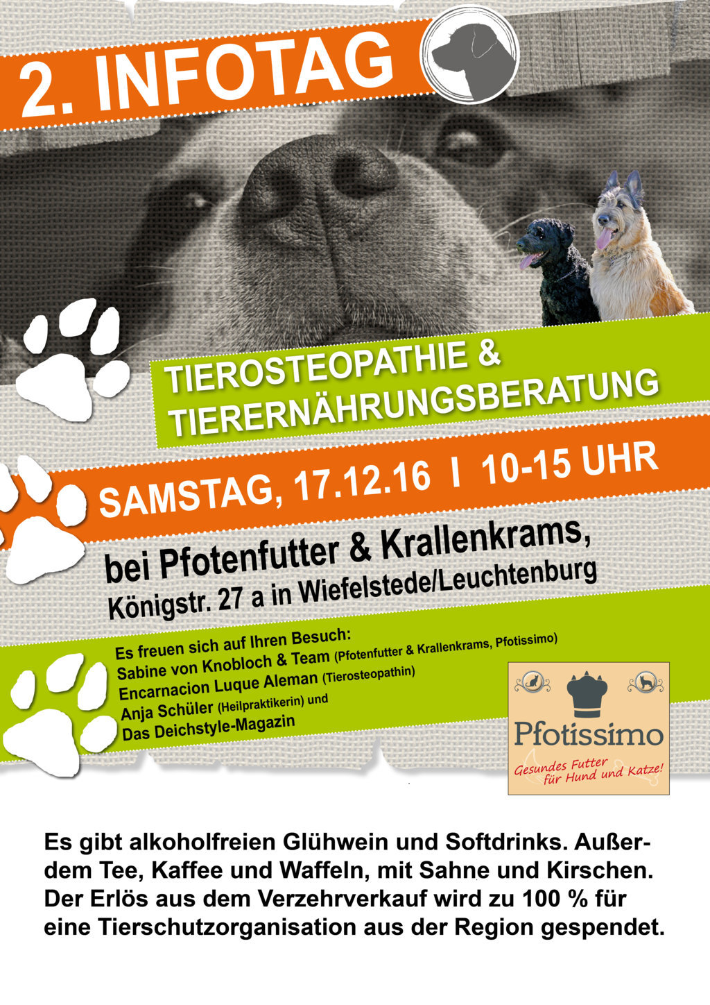 2. Info u. Aktionstag mit Tier-Osteopathin und Physiotherapeutin Encarnacion Luque Aleman bei Pfotenfutter & Krallenkrams 2. Info u. Aktionstag mit Tier-Osteopathin und Physiotherapeutin Encarnacion Luque Aleman bei Pfotenfutter & Krallenkrams